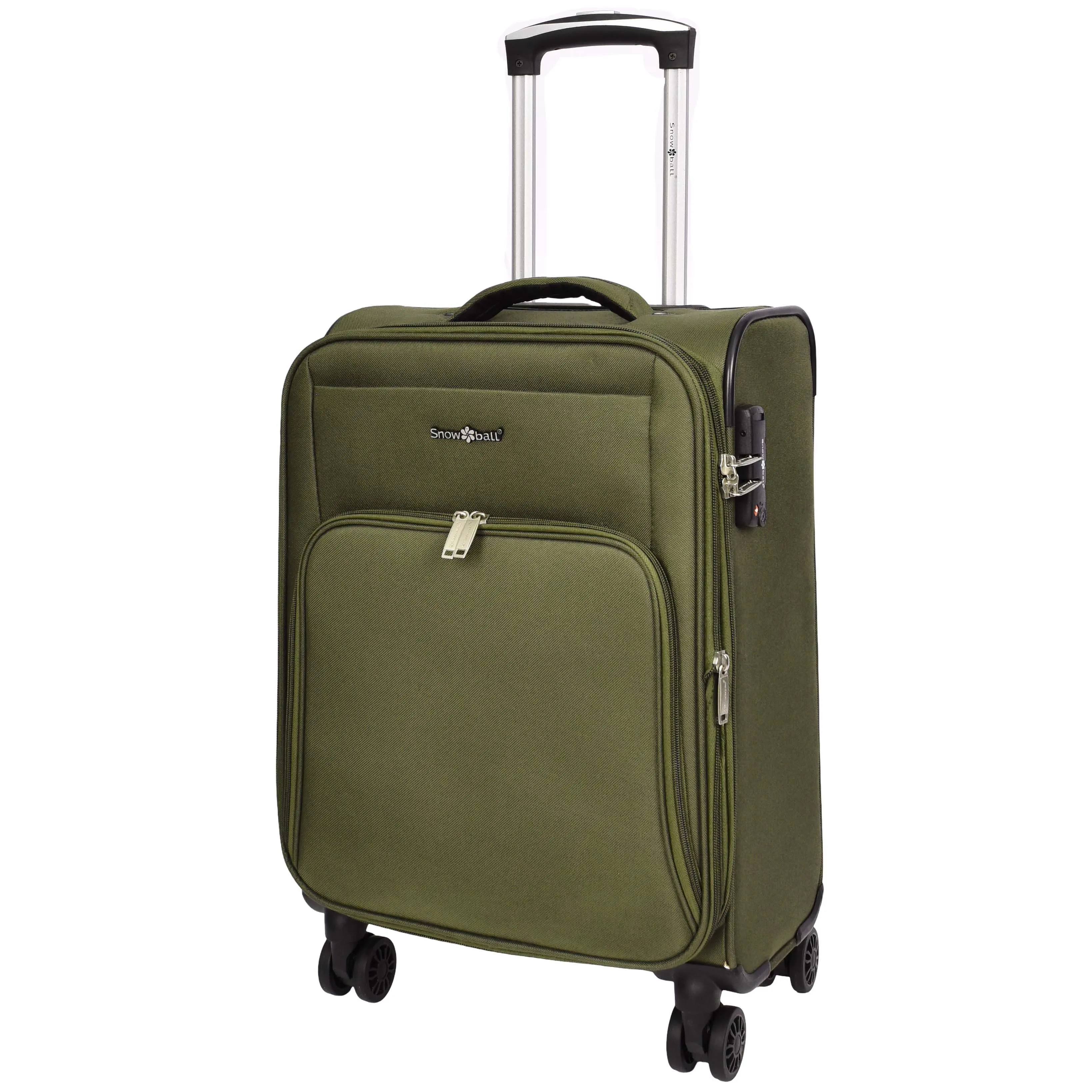 Ultra Lightweight Suitcases Expandable Soft 8 Wheel Luggage Travel Bags Cuba Khaki