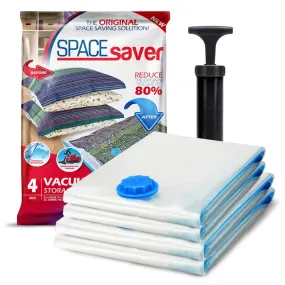 Vacuum Storage Bags With 80% More Storage - Includes Hand-Pump