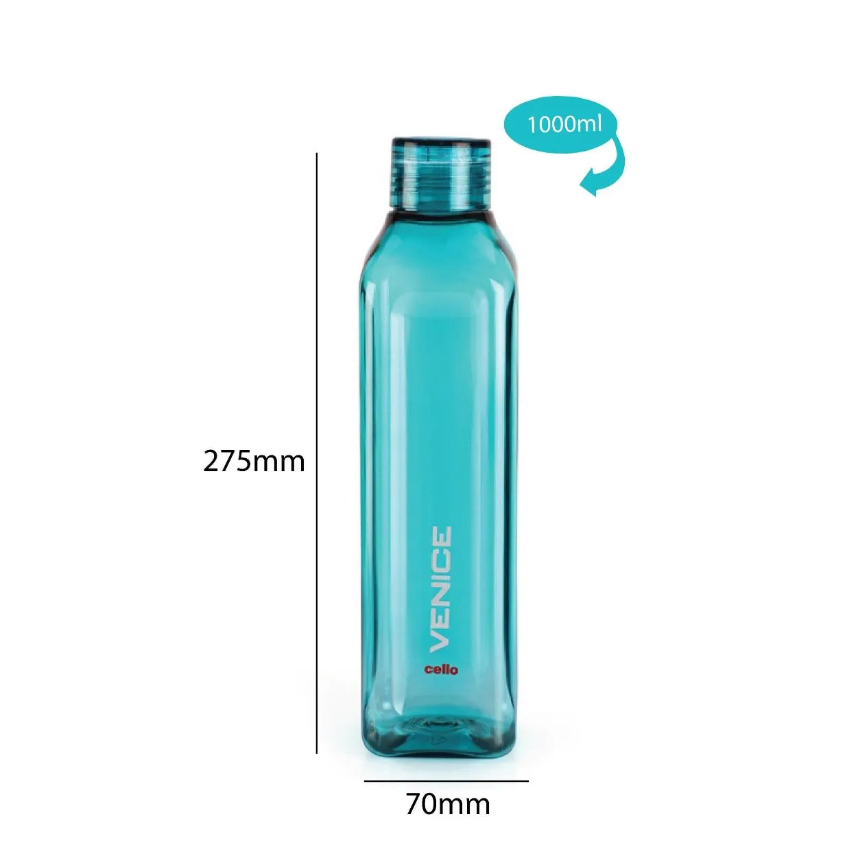 Venice Plastic Water Bottle, 1000ml