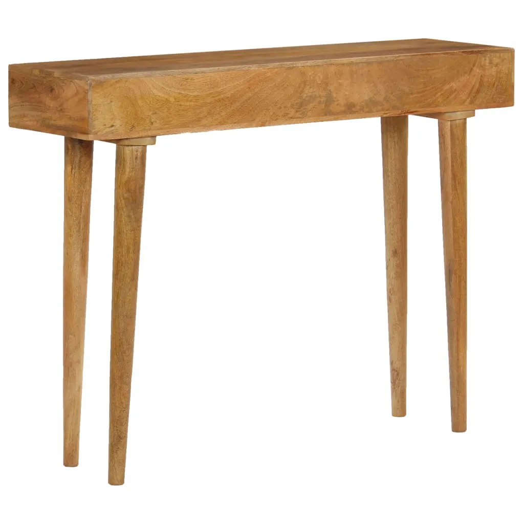 vidaXL Console Table Solid Mango Wood 102x30x79 cm