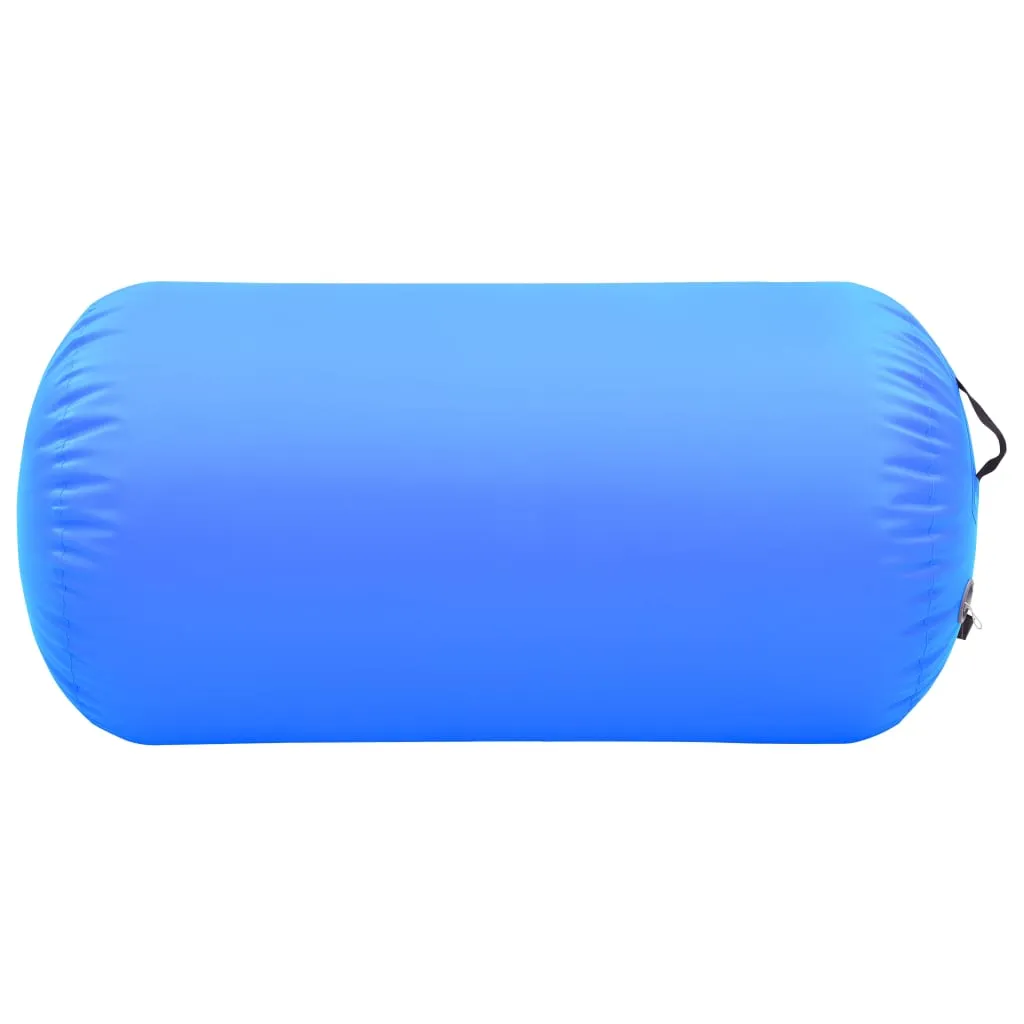 vidaXL Inflatable Gymnastic Roll with Pump 120x90 cm PVC Blue