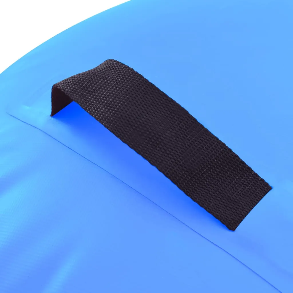 vidaXL Inflatable Gymnastic Roll with Pump 120x90 cm PVC Blue