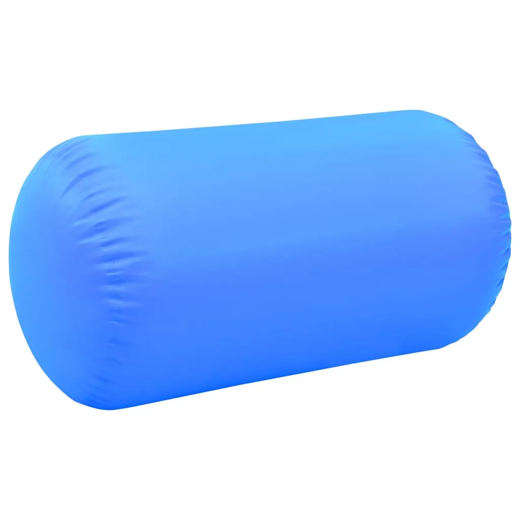 vidaXL Inflatable Gymnastic Roll with Pump 120x90 cm PVC Blue