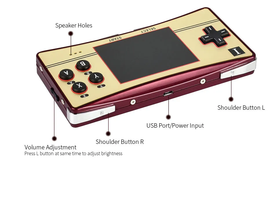 Waveshare GPM280 Portable Game Console with Raspberry Pi 3