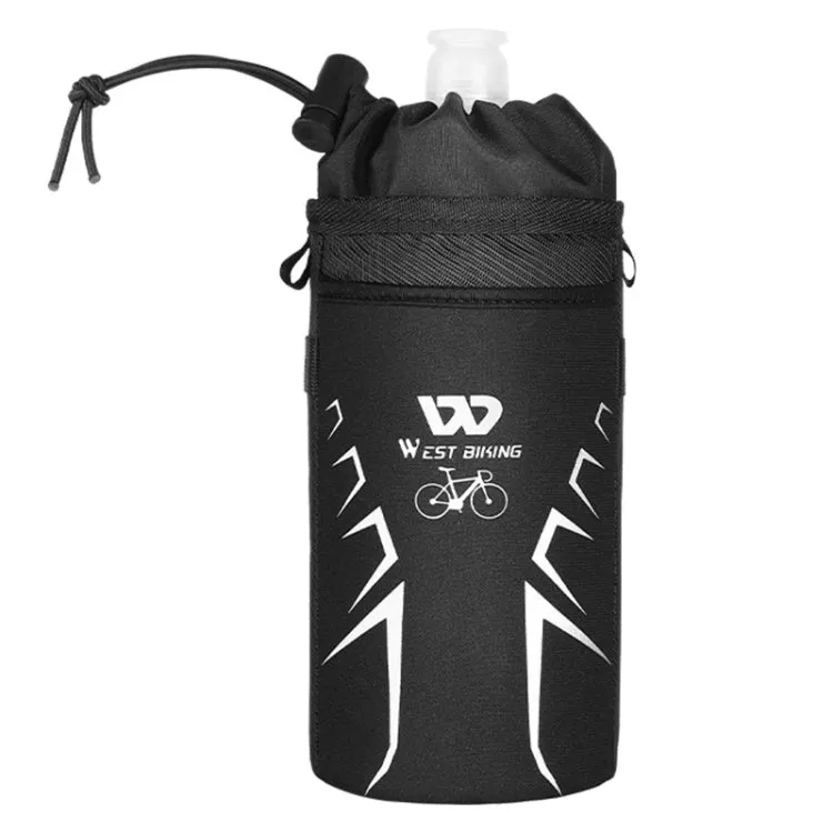 WEST BIKING Bicycle Insulated Water Bottle Bag(Black)