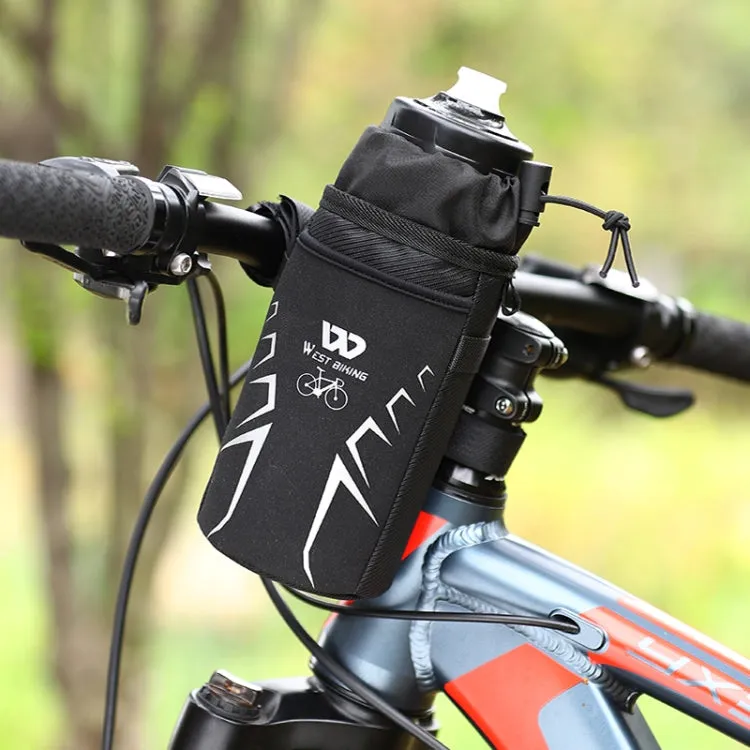 WEST BIKING Bicycle Insulated Water Bottle Bag(Black)