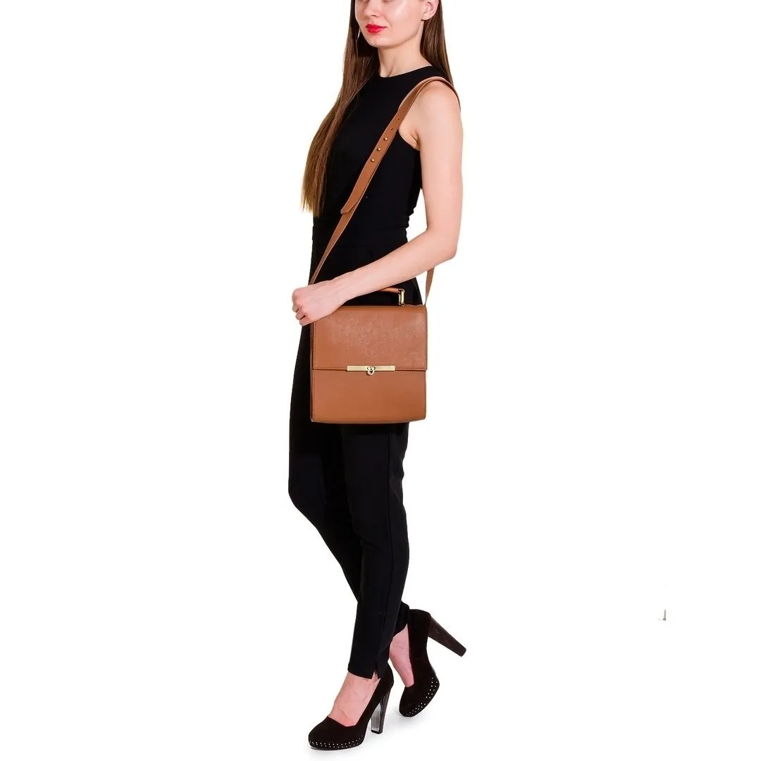 Women's Leather Crossbody Bag - PRU1366