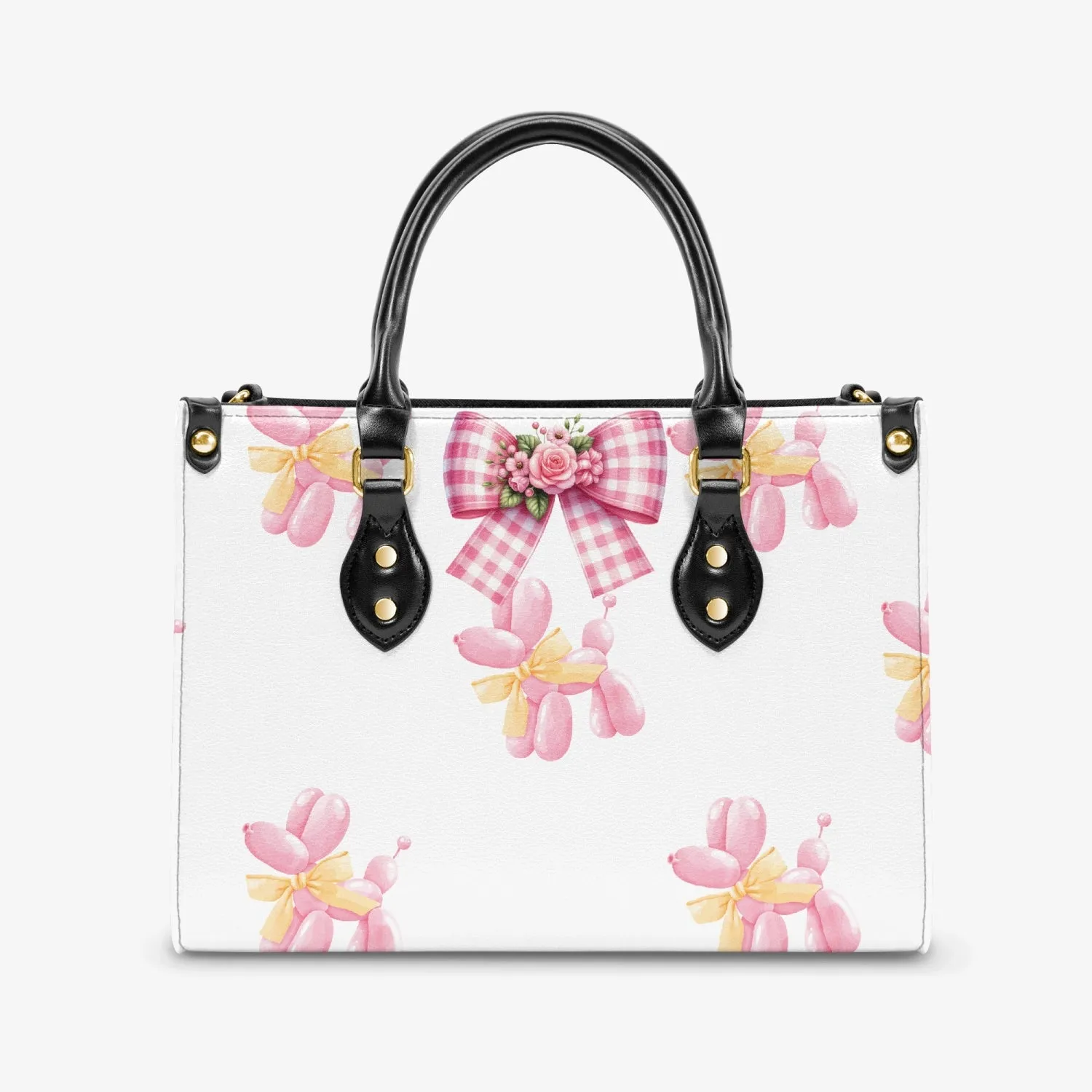 Women's Tote Bag - Rockabilly - Pink Balloon Poodles