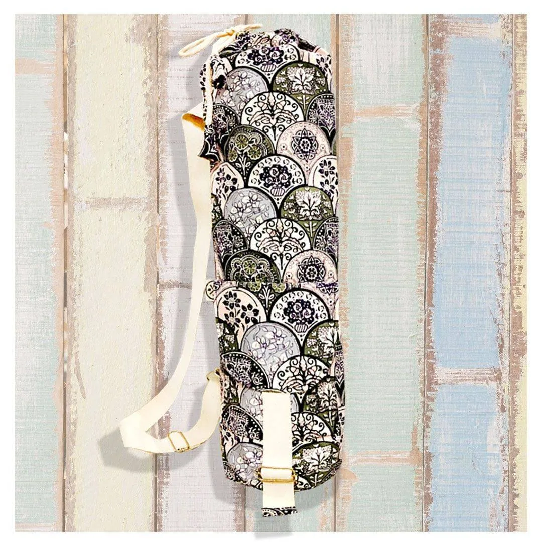 Workout Bag - Floral Print with Pocket