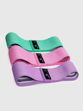 Yoga Studio Resistance Hip Bands - 3 Pack